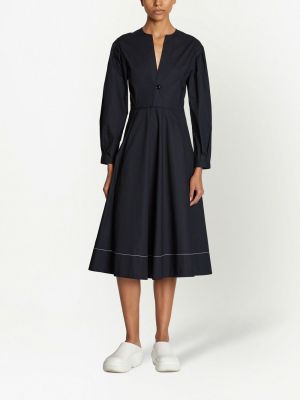 Kleid aus baumwoll mit v-ausschnitt Proenza Schouler White Label