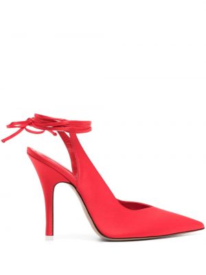 Полуотворени обувки The Attico червено