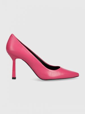 Ниски обувки с висок ток Hugo розово