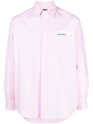 Hemd aus baumwoll Palm Angels pink