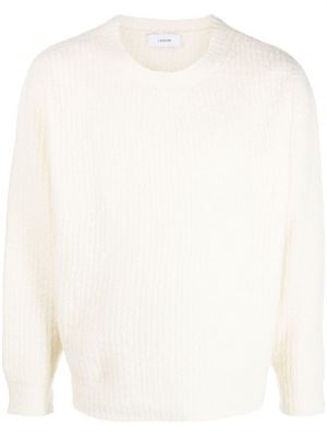Плетен пуловер Lardini бяло