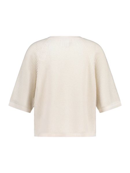Sweter z kaszmiru oversize Allude beżowy