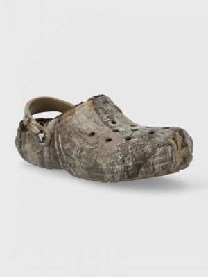 Pantofle Crocs hnědé