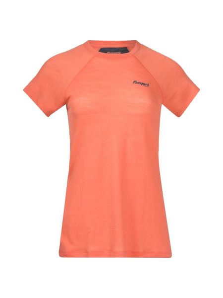 Μάλλινη μπλούζα Bergans πορτοκαλί
