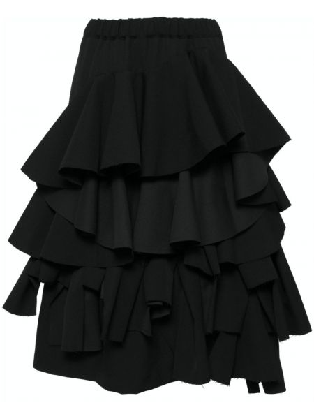 Hermostuttaa midi hame Comme Des Garçons musta