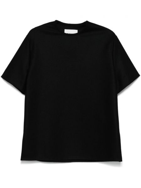 Uld t-shirt Jil Sander sort