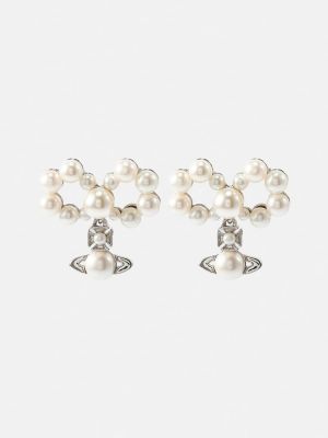 Náušnice s perlami Vivienne Westwood biela