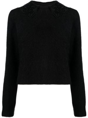 Пуловер Sandro черно