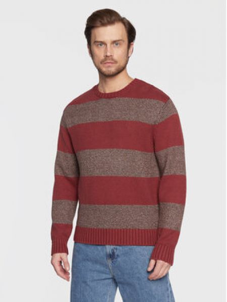 Sweter bawełniany Cotton On czerwony