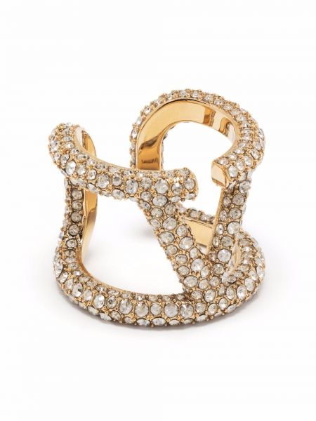 Kristály gyűrű Valentino Garavani aranyszínű