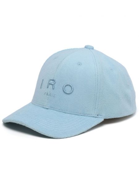 Siuvinėtas kepurė su snapeliu Iro mėlyna