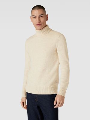Dzianinowy sweter Minimum biały