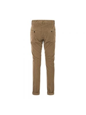 Pantalones chinos ajustados Dondup marrón