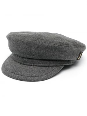Вълнена шапка с козирки Borsalino сиво