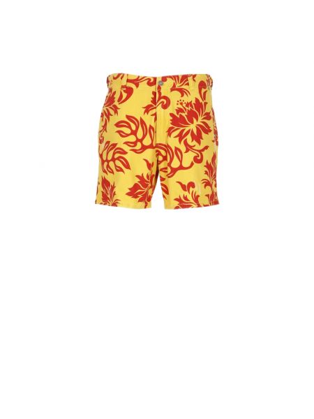 Shorts mit print mit tropischem muster Erl gelb