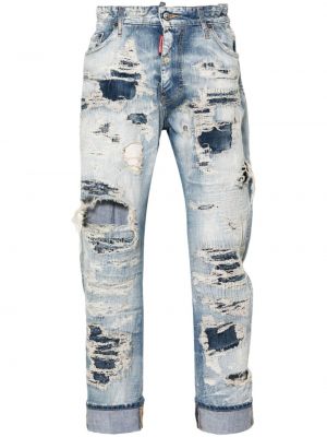 Obnosené džínsy s rovným strihom Dsquared2