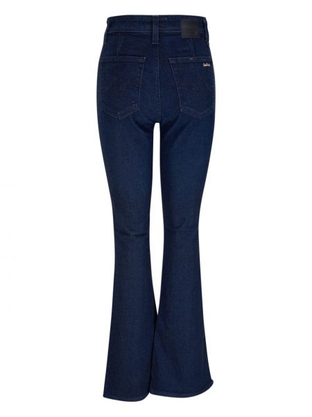 Kõrge vöökohaga alt laienevad teksapüksid Ag Jeans sinine