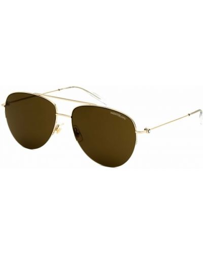 Złote okulary Montblanc