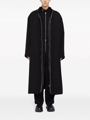 Kabát na zip Jil Sander černý