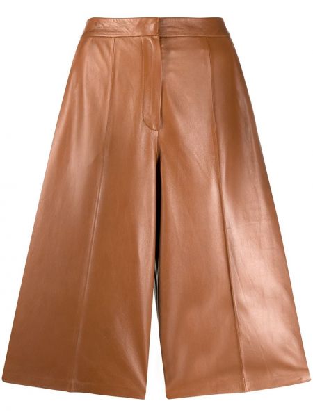 Pantalones culotte de cintura alta de cuero Desa 1972
