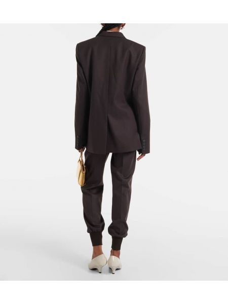 Yün blazer Stella Mccartney kahverengi