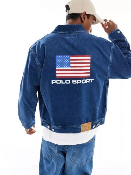 Джинсовая куртка Polo Ralph Lauren голубая