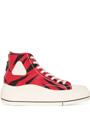 Sneakers con stampa R13 rosso