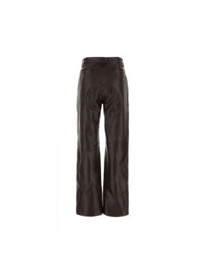 Pantalones de cuero Magda Butrym marrón