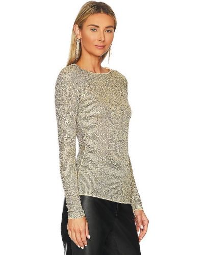 Top a maniche lunghe Free People oro