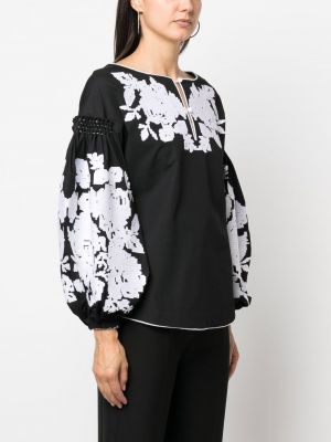 Bluză cu model floral din jacard Yuliya Magdych