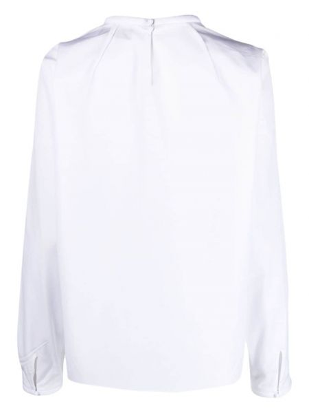 Bluzka bawełniana Fendi biała