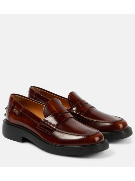 Loafers i läder Tod's brun