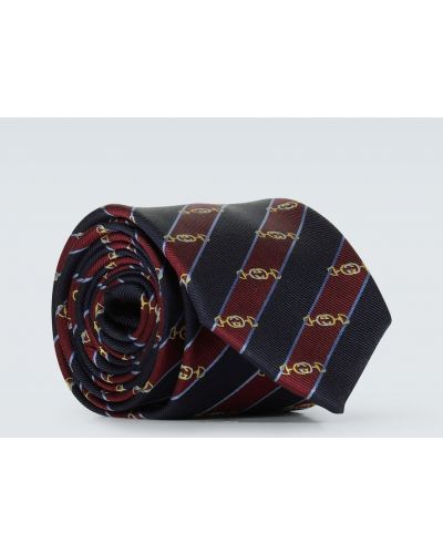 Krawat z jedwabiu Gucci