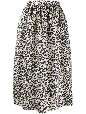 Falda con estampado leopardo Ermanno Ermanno marrón