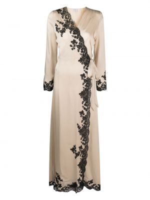 Krajkové hedvábné saténové šaty Carine Gilson