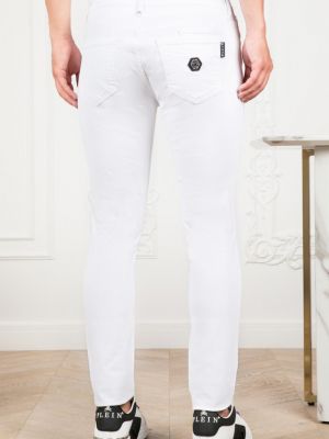 Белые джинсы скинни слим Philipp Plein