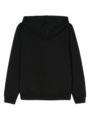 Medvilninis siuvinėtas džemperis su gobtuvu Courreges juoda
