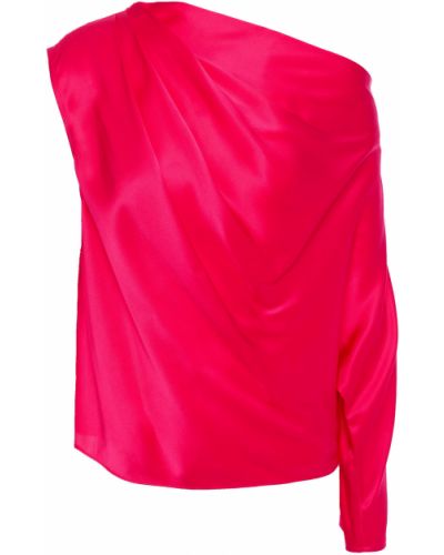 Шелковый топ Michelle Mason, розовый