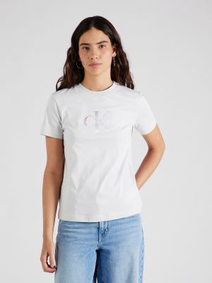 Marškinėliai Calvin Klein Jeans pilka