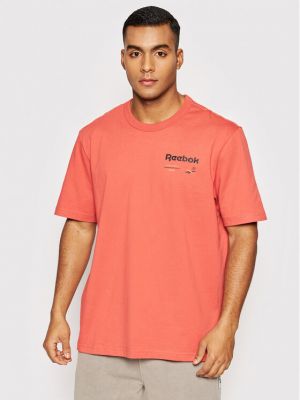 Oversized tričko Reebok oranžové