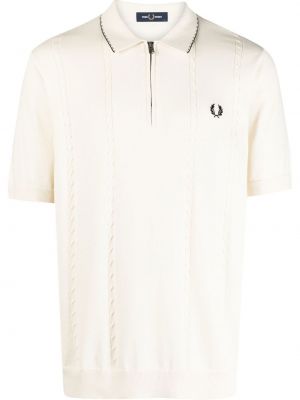 Strikke brodert poloskjorte Fred Perry