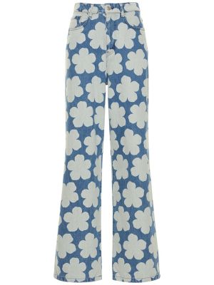 Voľné bavlnené džínsy Kenzo Paris modrá