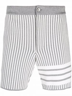 Bermuda kratke hlače iz žakarda Thom Browne siva