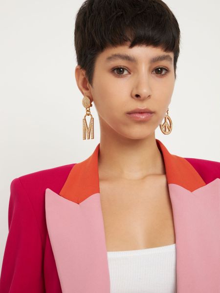 Pendientes de cristal Moschino dorado