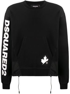 Trykt sweatshirt Dsquared2 svart