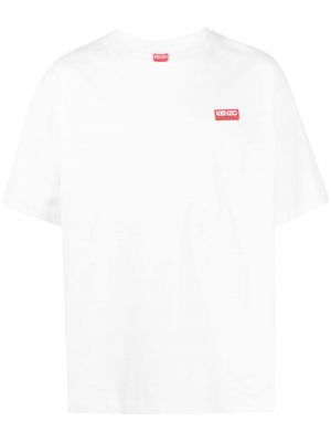 Bavlněné tričko Kenzo bílé