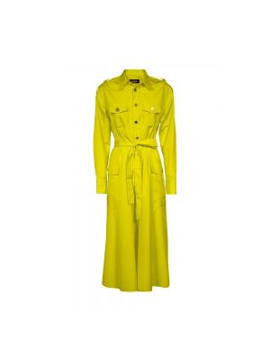 Sukienka długa Dsquared2 żółta