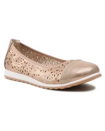 Pantofi din piele din piele ecologică Clara Barson auriu