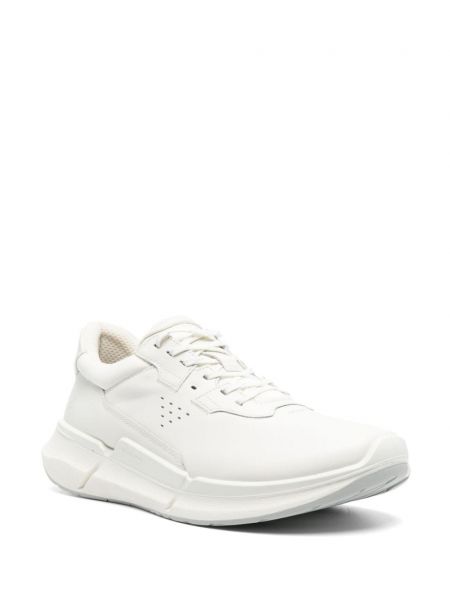 Sneakersy skórzane Ecco białe