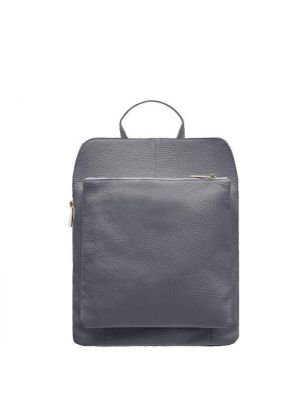 Кожаный рюкзак с карманами Sostter серый